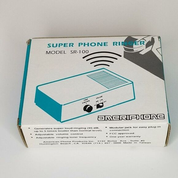 Vintage SR100 Super Loud Phone Telephone Ringer Ameriphone - Picture 5 of 8